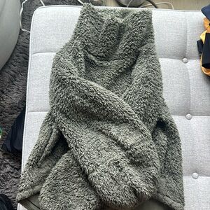 Funnel neck cozy sweatshirt